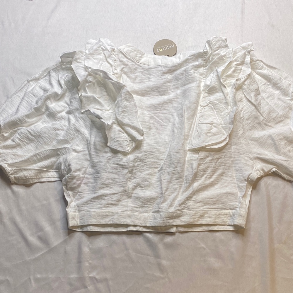 APRICOT Ivory Ruffle Top - Picture 8 of 14